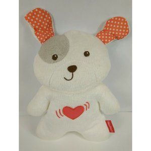 Fisher Price Snugapuppy Calming Vibrations Soother Music Puppy Dog Red Heart 10"